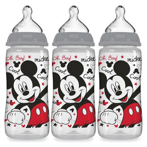 NUK Smooth Flow Disney Bottles, 3x10oz Bottles