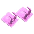 thumbnail image 2 of jinwen 2Pcs Badminton Racket Hooks Bedroom Stainless Steel Wall Mounted Racket Rack Pink, 2 of 9