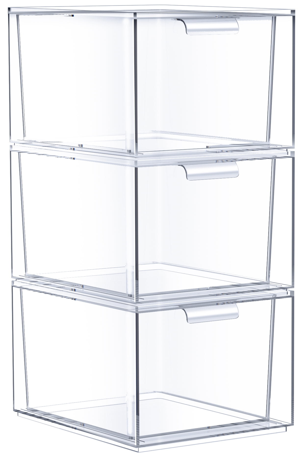 Sorbus Clear Acrylic Stackable Drawer Organizers, 3-Piece photo 1