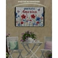 thumbnail image 3 of 4th of July Outdoor TV Cover 48 to 50 Inch Weatherproof, Independence Day Blue Red Watercolor Flowers 600D Oxford TV Covers with Waterproof Zipper, Outside Flat TV Screen Protector 48"Wx30"Hx4.5"D, 3 of 7
