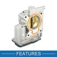 thumbnail image 5 of 1 Pcs Throttle Body for Ford Fusion 2.3L L4 - Gas 2006-2009 Replace No.6E5Z-9E926-BA, 5 of 6