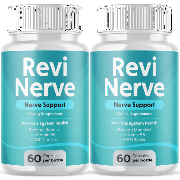 Revi Nerve Advanced Nerve Health Support Pills Natural Vitamin Supplement ReviNerve 120 Capsules
