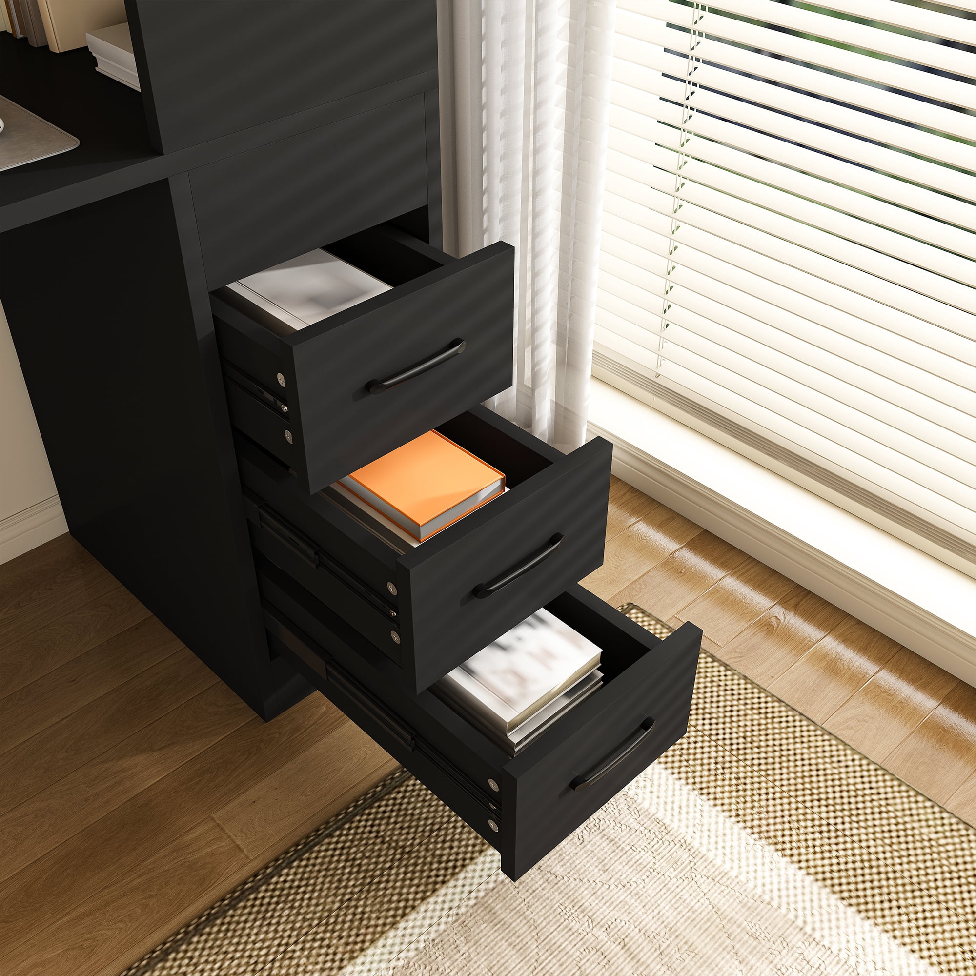 Computer Desk with Charging Socket, 15mm Thickness, Modern Design, Ergonomic Workspace