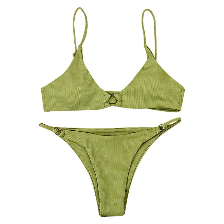 Bikini Set Swimwear Women Bikini Top for Big Boobs Swimsuits Beach Style  Bikinis Set (Color : 1005-Dark Green, Size : Small) : : Clothing,  Shoes & Accessories