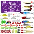 thumbnail image 3 of Kit Señuelos Pesca Juego Cebos Blandos Y Duros Accesorios Carpa (), 3 of 5