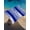 Blue, variant on Outdoor Sun Shade Sail 6.5'x10', Leopard Print Patio Beach Shade Canopy Cloth Waterproof, Abstract Vintage Animals Textured Srtipe TearResistant & UV Protection Sun Sail for Backyard Garden Deck