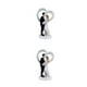 thumbnail image 1 of Decoración de tartas Kearding figurita de resina para novia y novio 2piezas Tipo F, 1 of 6