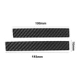 thumbnail image 3 of Real Bright Soft Car Interior Carbon Fiber Sticker Decoration2Pcs Carbon Fiber Driver Side Dashboard Cover Strip For Toyota HiluxAuto Car Protection Interior Accessories, 3 of 8