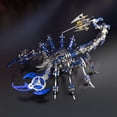 thumbnail image 1 of Puzle 3D de metal Scorpion Konhaof Azul para adultos con colores, 1 of 5