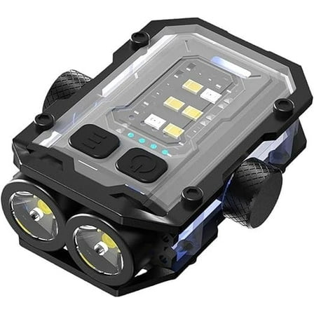 Small EDC Flashlight with COB Side Light,800 Lumens Super Bright Rechargeable Portable Mini Pocket LED Keychain Tactical Torch with Magnet for Walking,Hiking,Camping,Emergency