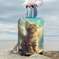 thumbnail image 7 of Fuzoiu Sunshine Cloud Cute Cat Print Suitcase Cover,Washable Luggage Covers for Suitcase,Elastic Luggage Protector Cover,Scratch Resistant Travel Suitcase Covers-Small, 7 of 7