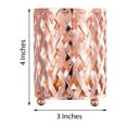 thumbnail image 3 of Efavormart 2 Pack 4" Tall Metal Rose Gold Candle Holder Set Votive Candle Holder Set Wedding Table Centerpiece, 3 of 11