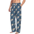 thumbnail image 2 of Xecao Astronaut Corgi Dog Men's Straight Lounge Pajama Pants: The Ultimate in Comfortable Sleepwear, 2 of 9