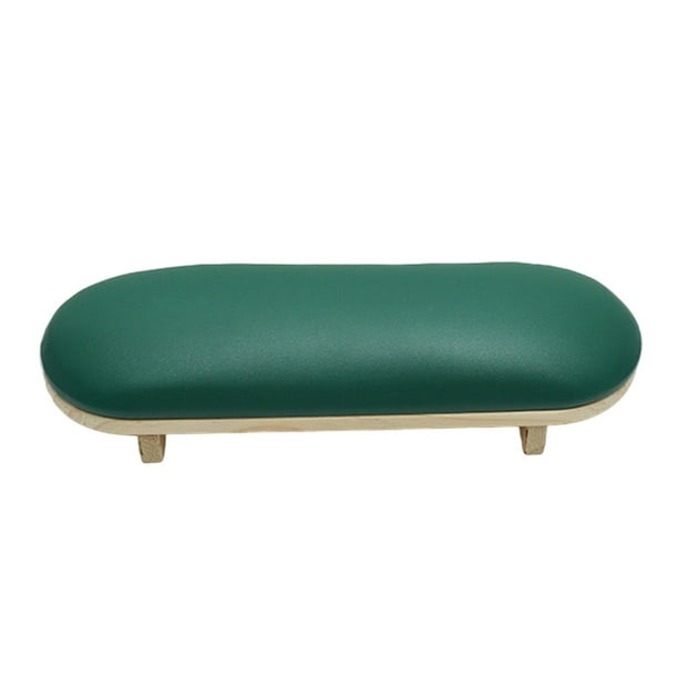 Base de cojín para decoración de uñas, reposamanos para manicura casera y uso técnico de uñas. Verde