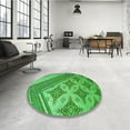 thumbnail image 3 of Ahgly Company Indoor Rectangle Patterned Green Area Rugs, 2' x 5', 3 of 6