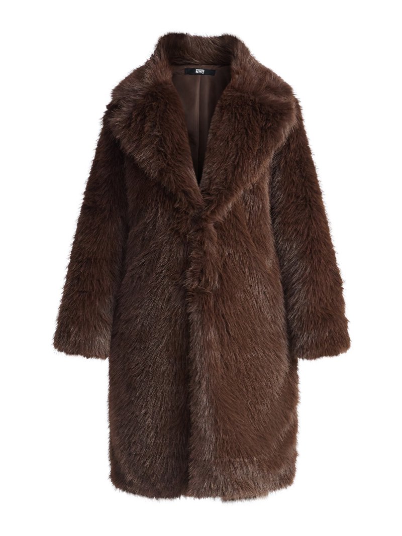 Madden NYC Women's Oversized Faux Fur Coat, Sizes XS-XXXL