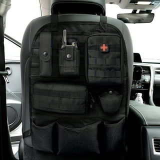 Tactical Molle Car Seat Back Organizer, Molle Vehicle Backseat Cover With  Storage Compartment Tactical Universal Back Seat