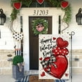 thumbnail image 4 of Valentines Day Hearts Garden Flag 12x18 Inch Double Sided for Outside Small Burlap Love Red Holiday Yard Decoration, 4 of 6