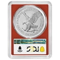 thumbnail image 2 of 2025 (W) $1 American Silver Eagle PCGS MS70 FDOI Blue Label Red Frame, 2 of 2