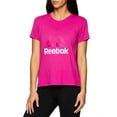 thumbnail image 3 of Reebok Women's Ultimate Slinky Jersey Logo Cropped Tee, 3 of 4