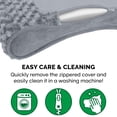 thumbnail image 6 of Furhaven Luxe Lounger Dog Beds for Small/Medium/Large Dogs & Cats - Orthopedic, Cooling Gel, Memory Foam, & More Ultra Plush Gray Jumbo Plus Memory Foam, 6 of 13