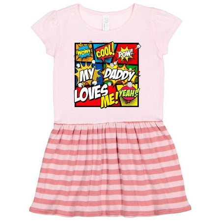 

Inktastic My Daddy Loves Me Gift Toddler Girl Dress