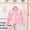 Pink, variant on Spazoro Toddler Girls Sweaters, Knitted Cotton Crew Neck Long Sleeve Fall Winter Cardigan Tops for Kids Girls Boys Pink Size 4 T