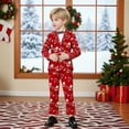 thumbnail image 4 of YuanLu Boys' 2-Piece Festive Suit Set: Two Button Jacket & Pants for Christmas,Red,8Y, 4 of 5
