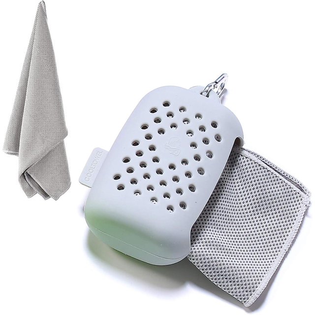 Toalla refrescante, toalla de microfibra, toalla deportiva, toalla fresca de secado rápido para deportes, viajes, playa, camping, etc. Rojo Verde Cocina, Decoración y Otros