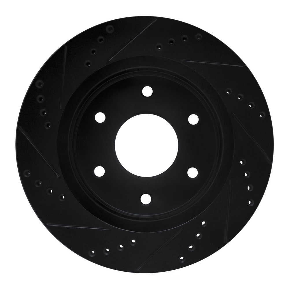 Dynamic Friction Company 633-67096R DFC Brake Rotor - Drilled And Slotted - Black
