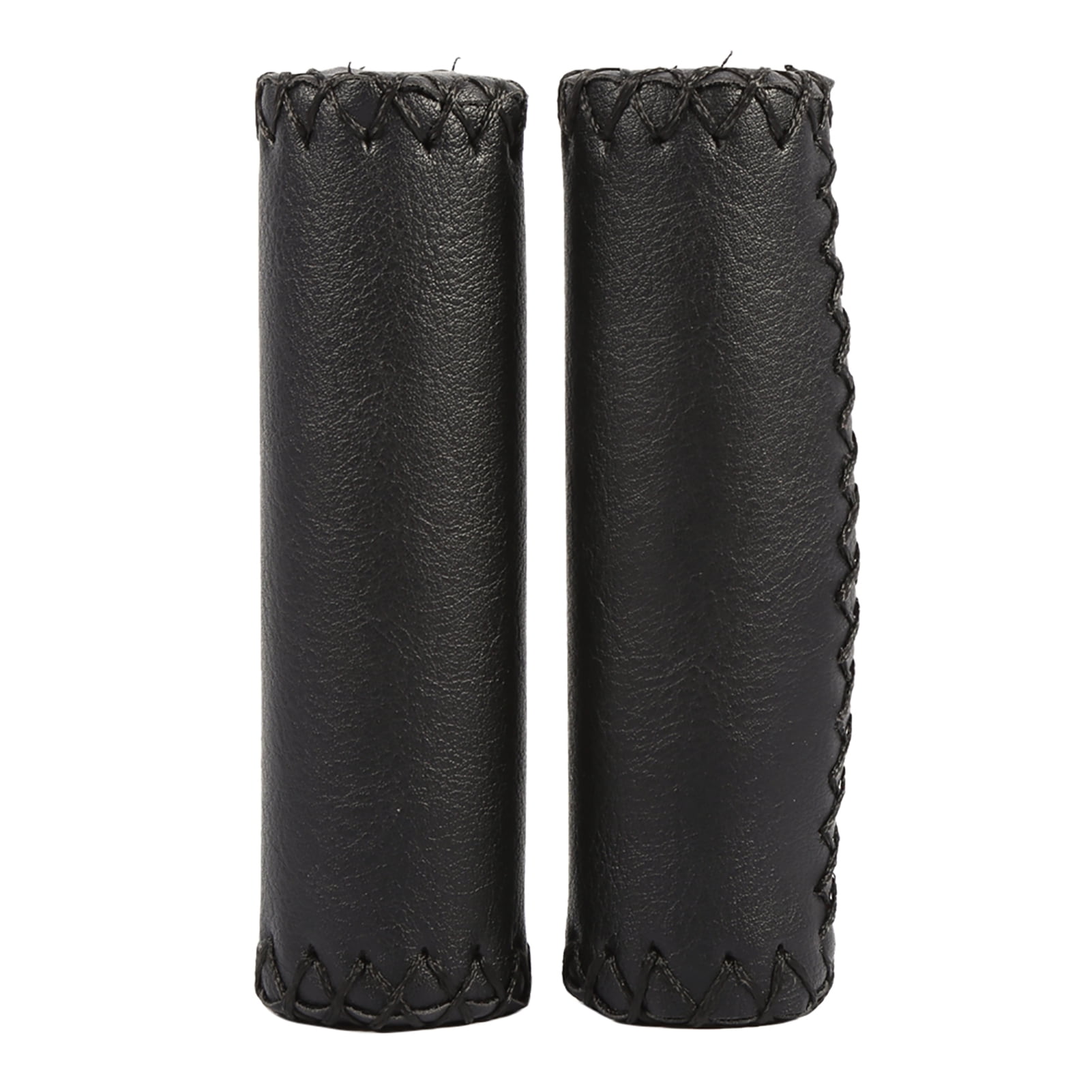 Poignées De Guidon En Cuir De Vache 2.4mm - Longueur 128mm - Universelles Pour Vélo Route, VTT, Cruiser - Neuf