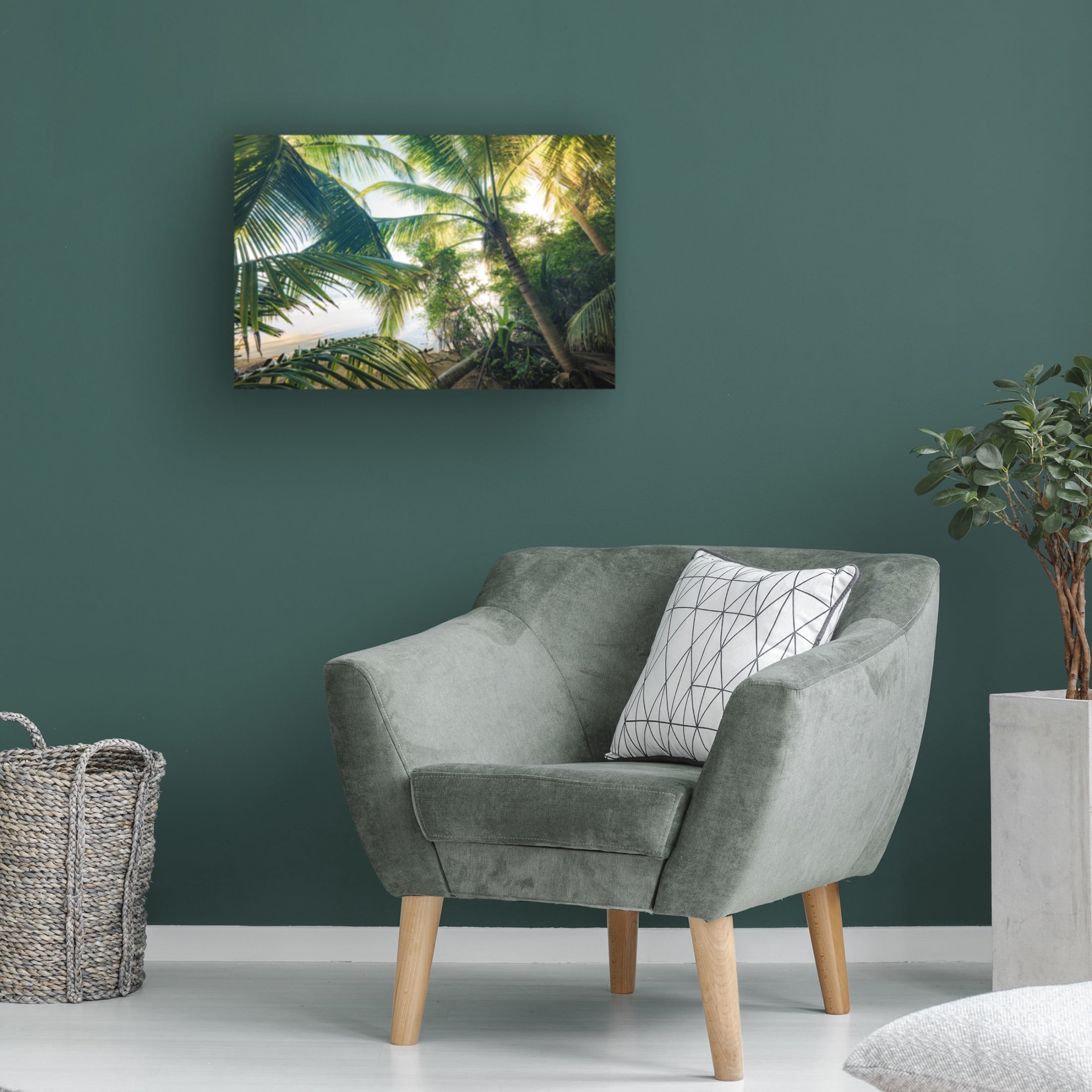 Trademark Fine Art Stefan Hefele  Hide under Palms Canvas Wall Art