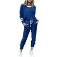 thumbnail image 6 of Enjoytime Matching Sets Women Clothing Patchwork Long Sleeve Pullover Sweatshirt and Sweatpants 2 Piece Outfits Fall Winter Fashion Sweatsuits, 6 of 8