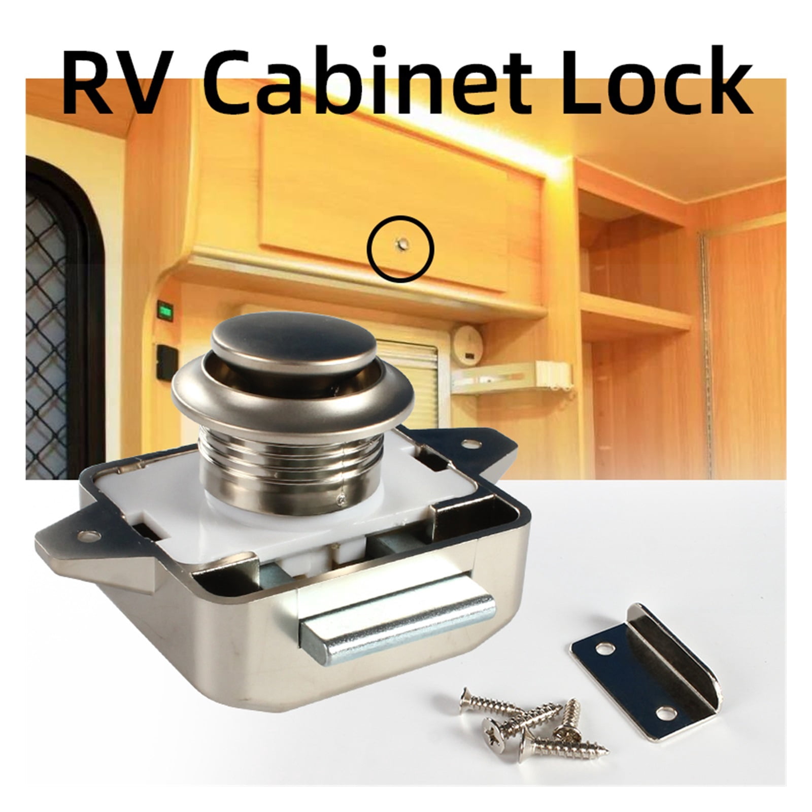 10 Pieces/keyless Button Keyhole Size 26mm Door Cabinet Lock Suitable For RV, Caravan, Recreational Vehicle Hardware Accessories
--------
,Car Accessories