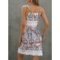 thumbnail image 5 of Asyoly Summer Women's One Shoulder key hole Sexy Dress Boho Printed Sleeveless Dress Beach Mini Dress, 5 of 5