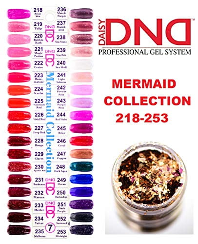 Daisy DND DC Mermaid Collection Nail Color Swatches 218 ...