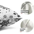 thumbnail image 4 of Red White Snowflakes Winter Christmas Pillow Covers 18x18 Set of 2 Xmas Snow Holiday Decoration Print Decorative Outdoor Pillowcases Seasonal Farmhouse Throw Cushion Case Decor for Couch Sofa Bed, 4 of 6