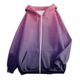 thumbnail image 4 of Womens Long Sleeve Hoodies Zipper Up Gradient Print Hooded Sweatshirt Fall Casual Comfy Y2k Jackets Winter Clothes, 4 of 4