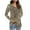 Gray, variant on QUNYINEY Casual Womens T Shirts Floral Green Crew Neck Long Sleeve Tops Pleated Drop Shoulder Loose Pullover T-Shirts Women's Tops
