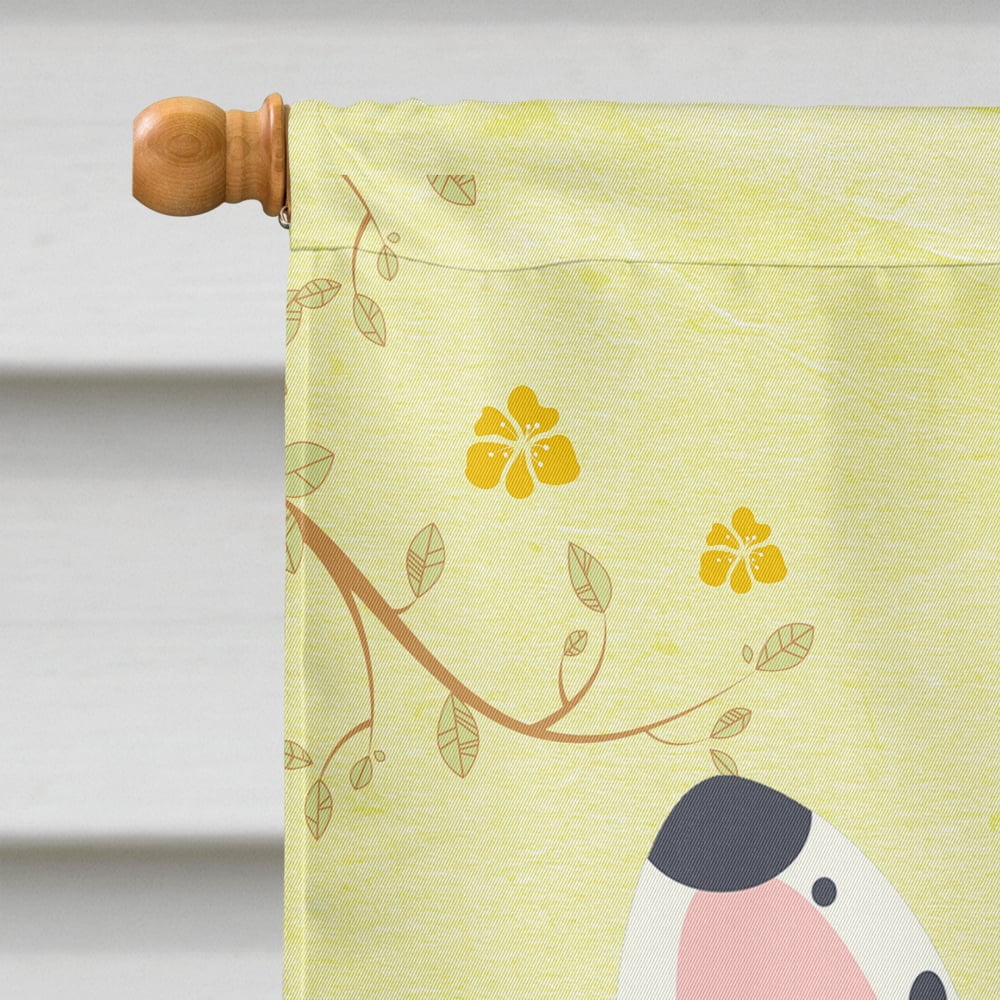 Easter Eggs French Bulldog Piebald Flag Canvas House Size