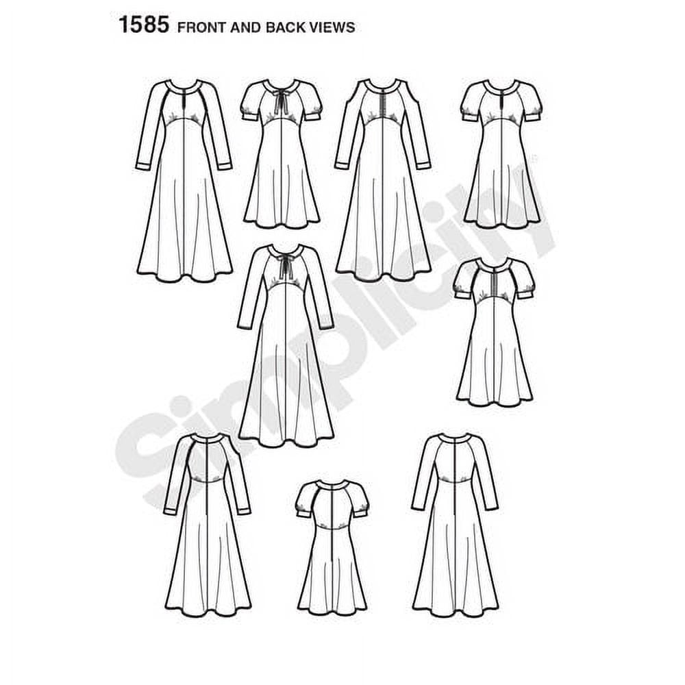 Simplicity Project Runway Misses' Size 4-12 Dress Pattern, 1 Each