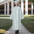 thumbnail image 1 of Offres de Liquidation d'Automne! Robes pour Femmes, Robe à Manches Longues Unie Col Rond Blanc TTG, 1 of 4