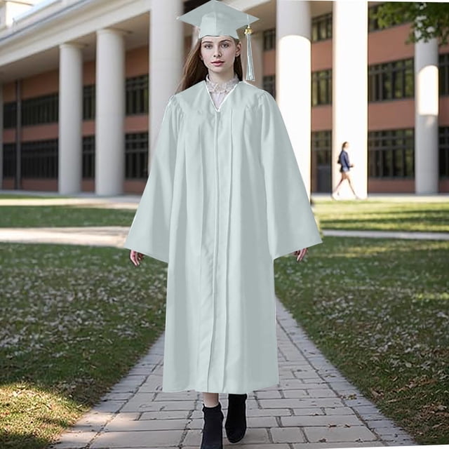Offres de Liquidation d'Hiver! Robes Mignonnes, Robe à Manches Longues pour Femmes, Robe Unie à Col Rond Blanc TG