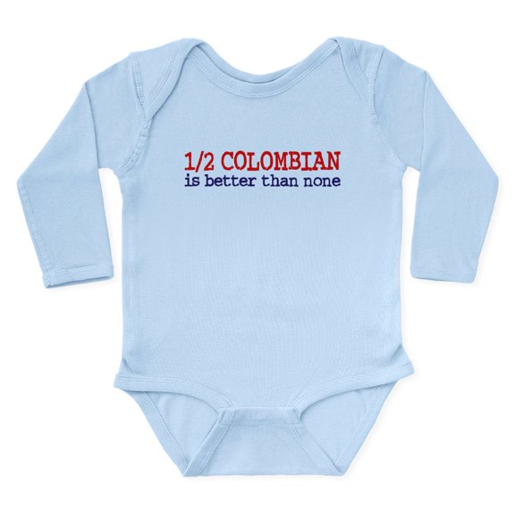 CafePress - Halfcolombian33 Body Suit - Long Sleeve Cotton Baby Bodysuit
