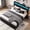 Black, variant on Lifezone Queen Bed Frame with Headboard, Bed Frame with Charging Station & LED Light, 2 Drawers, Storage Shelf, Noise-Free, No Box Spring Needed, Easy Assembly, Classic Black