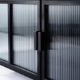 thumbnail image 2 of Hoxton Ribbed Glass 2- Door TV Stand in Black  5703025, 2 of 3