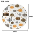 thumbnail image 6 of Fall Pumpkins Stars Pattern Round Tablecloth 60" X 60",Wrinkle Wipeable Table Cloth for Kitchen Dining Room Picnic Patio Party, 6 of 6