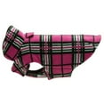 thumbnail image 1 of Whistler Winter Dog Coat - Raspberry Tartan Size 22, 1 of 1