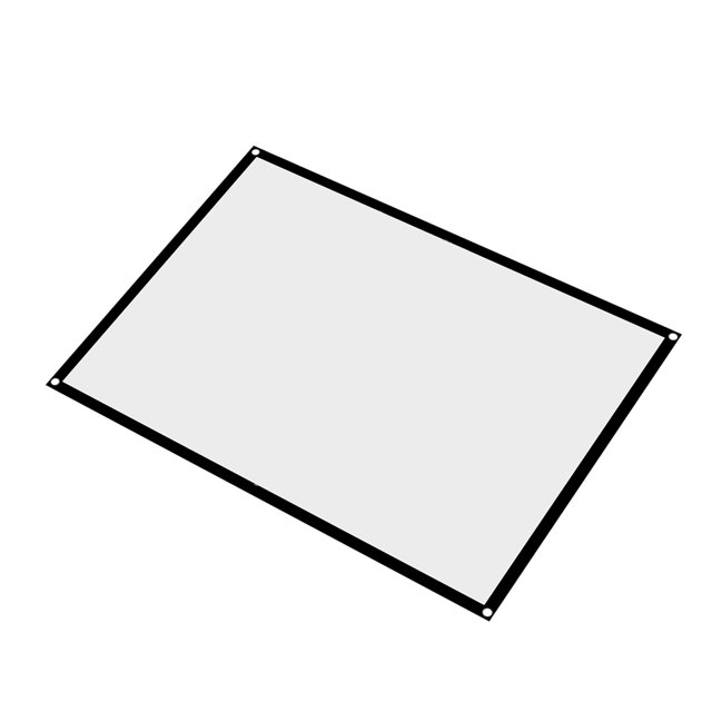 Écran de Projection, Rideau de Projecteur Pliable et Portable de 60 à 100 Pouces, Écran de Projecteur de Poche Anti-Plis avec Trous de Suspension pour Fête à la Maison