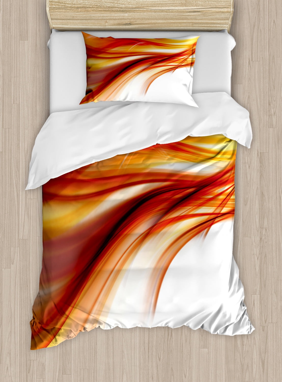 Abstract Duvet Cover Set, Modern Contemporary Abstract Smooth Lines